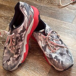 Stylish Red and Gray Women's Sneakers